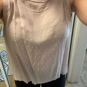 Flowy tank top - cream/light pink